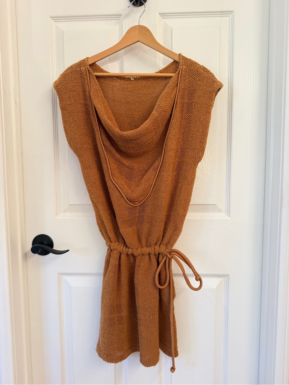 Vintage Hawaiian Women’s Cowl Neck Sleeveless Mini Dress/Tunic